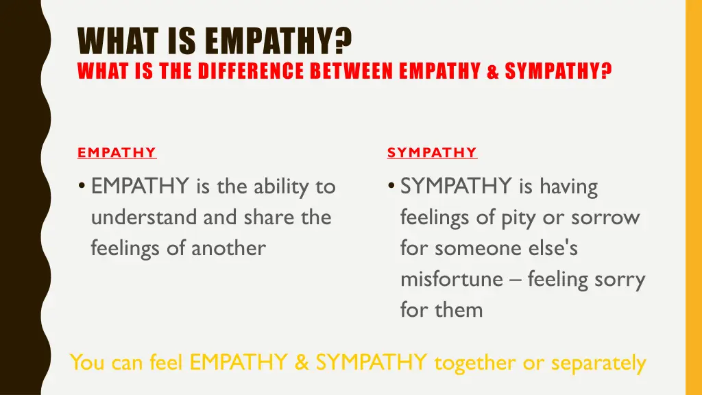 what is empathy what is the difference between