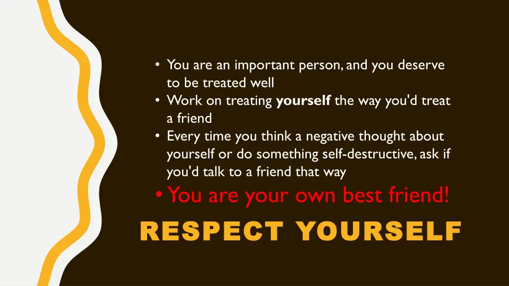 you are an important person and you deserve