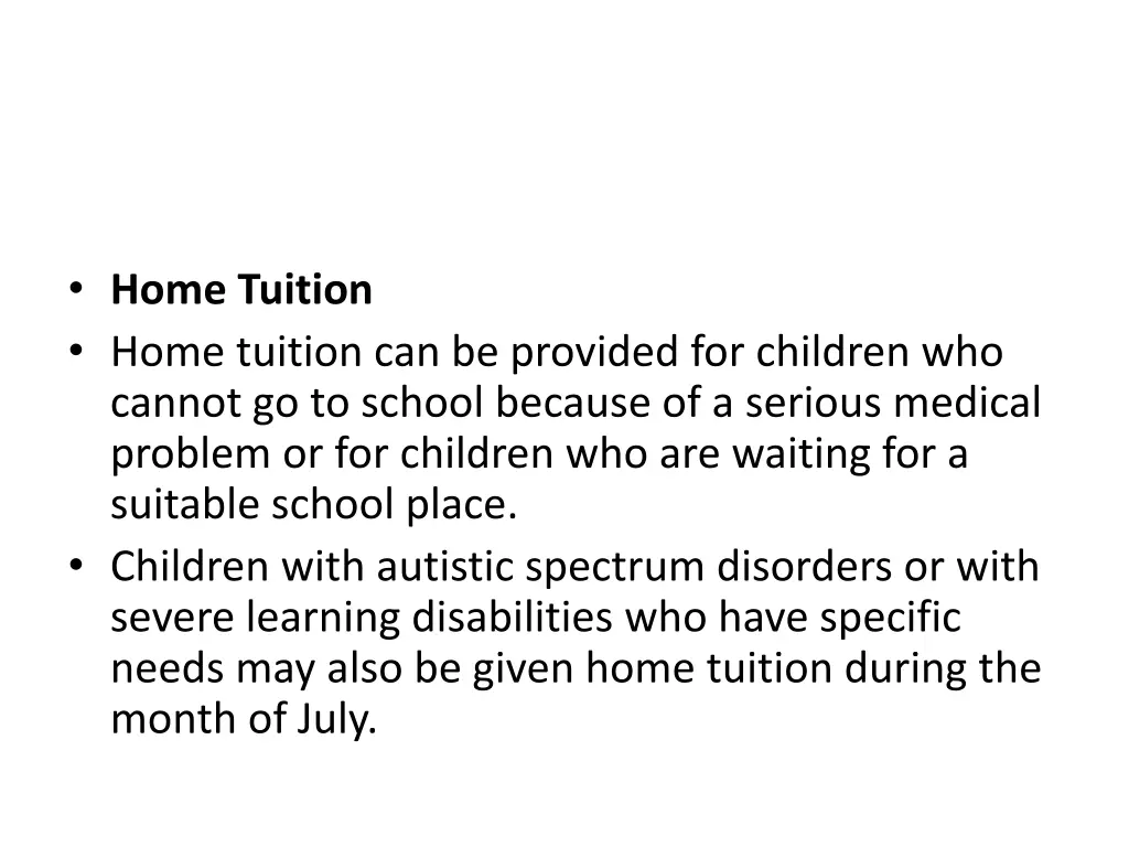 home tuition home tuition can be provided