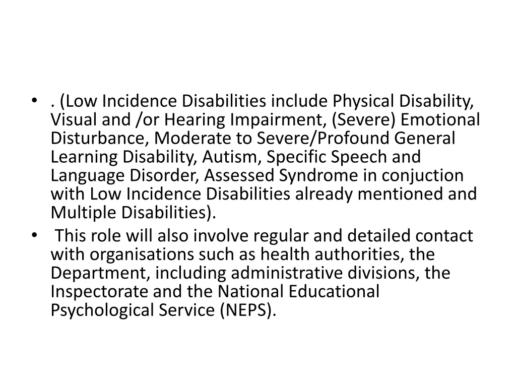 low incidence disabilities include physical