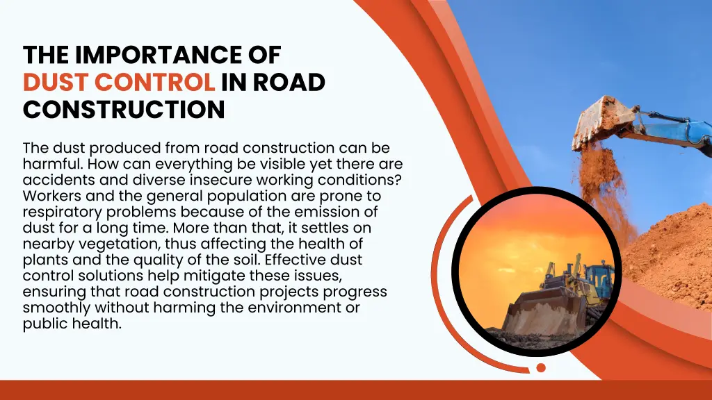 the importance of dust control in road