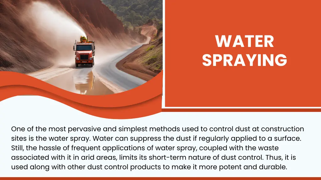 water spraying