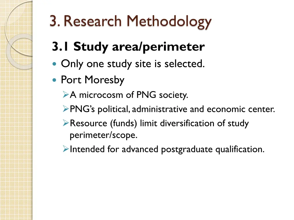 3 research methodology