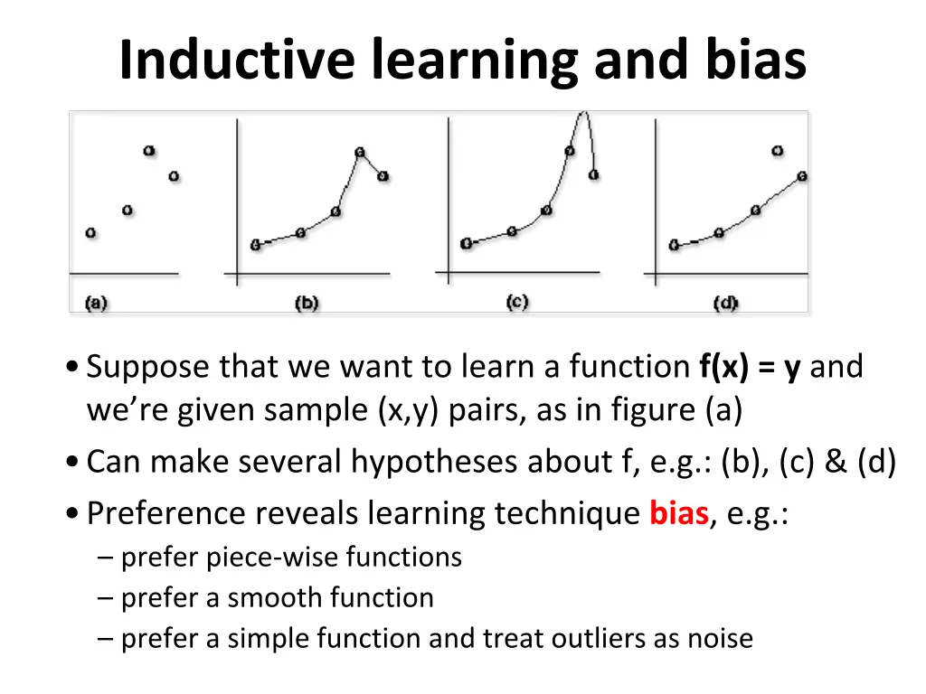 inductive learning and bias