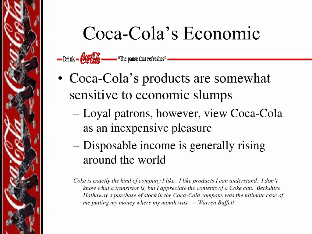 coca cola s economic