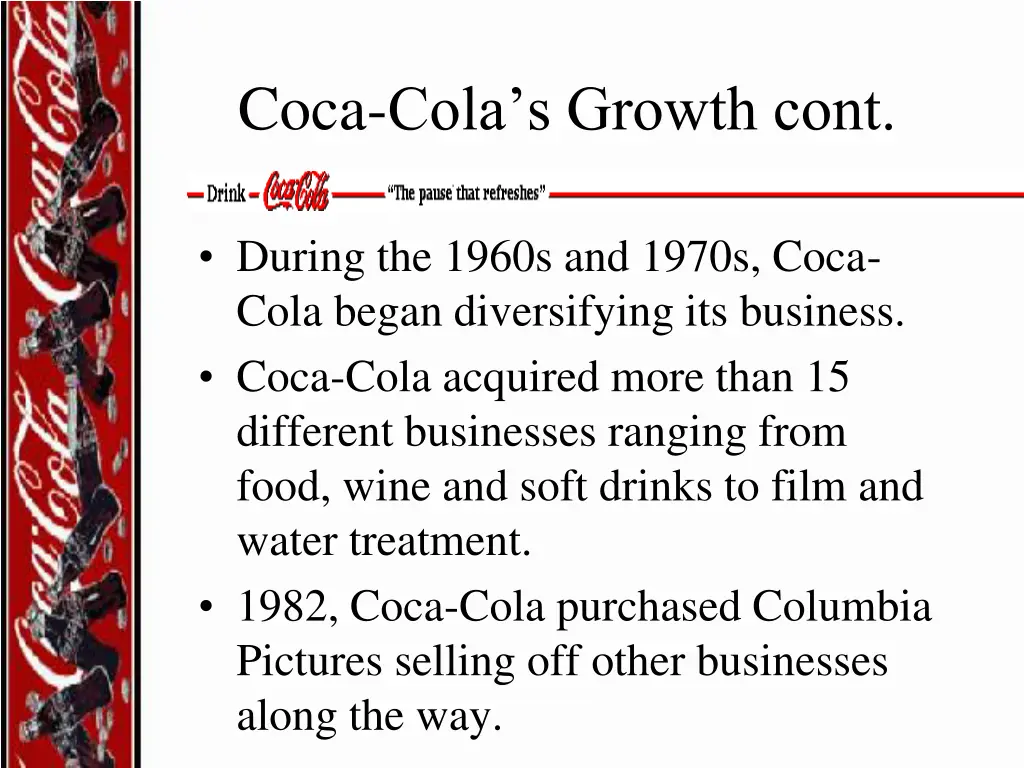 coca cola s growth cont 2