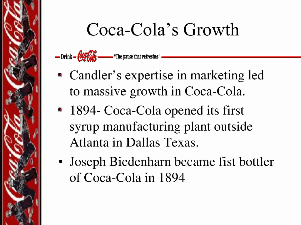 coca cola s growth