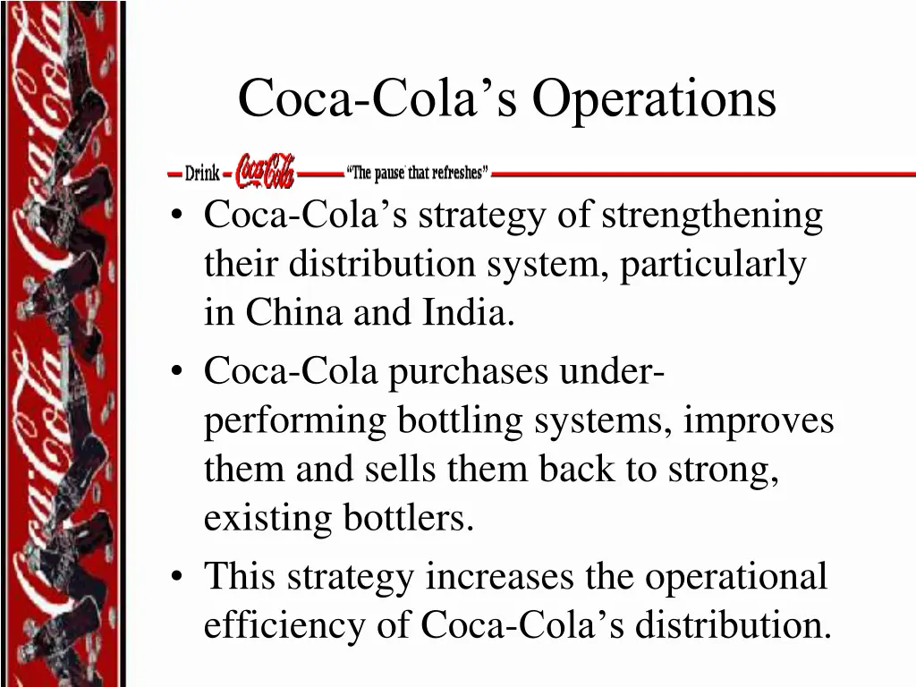 coca cola s operations