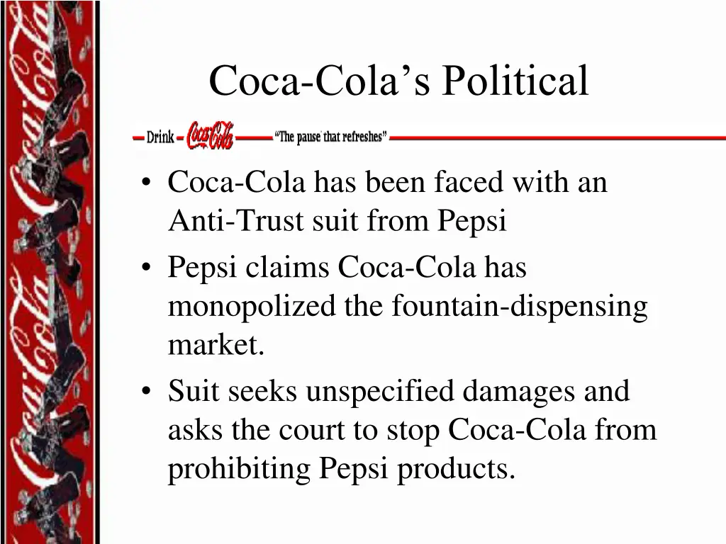 coca cola s political