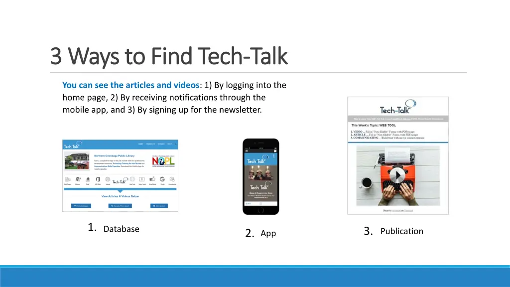 3 ways to find tech 3 ways to find tech talk