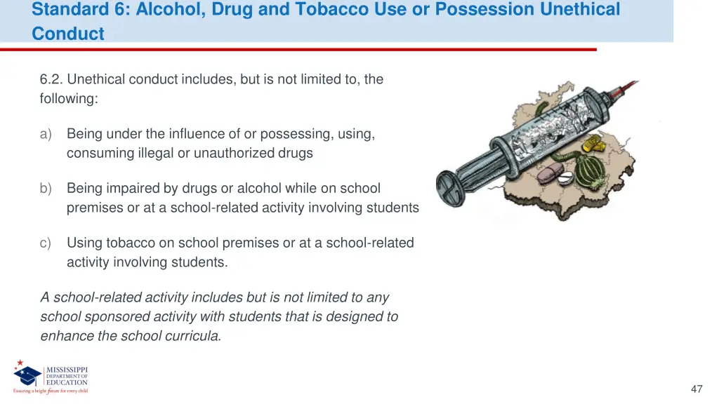 standard 6 alcohol drug and tobacco 2