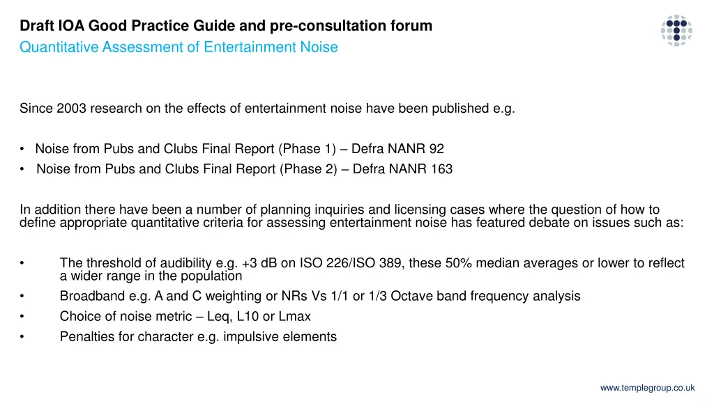 draft ioa good practice guide 13