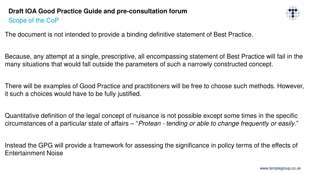 draft ioa good practice guide 5