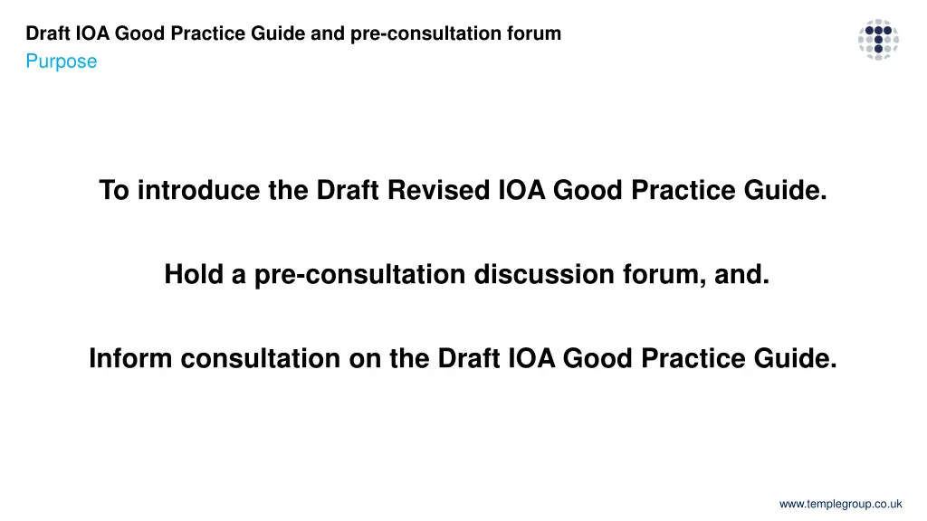 draft ioa good practice guide