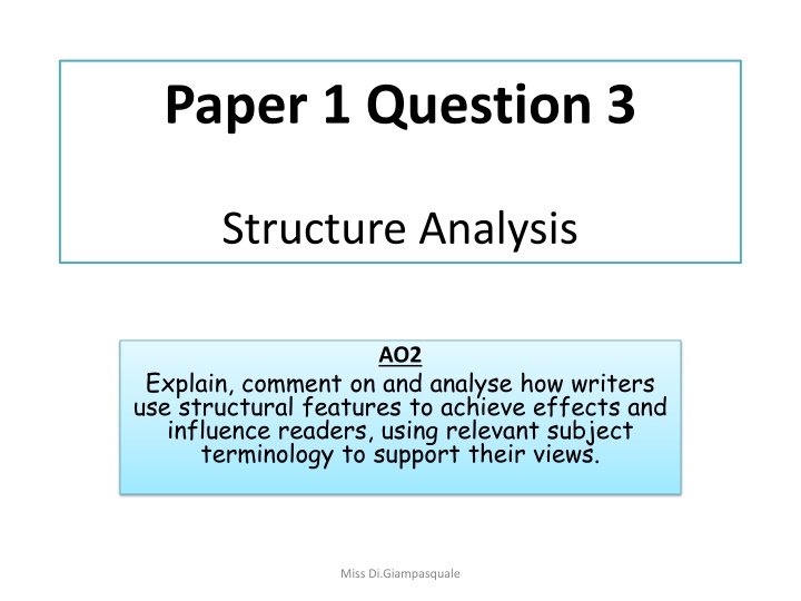 paper 1 question 3