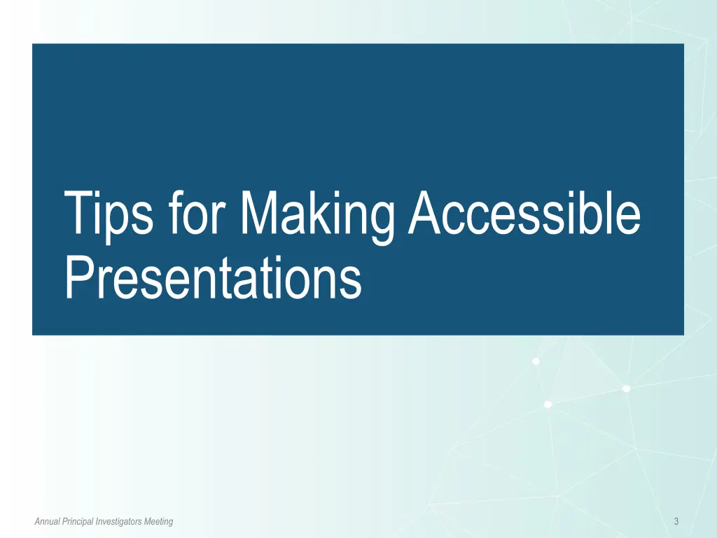 tips for making accessible presentations