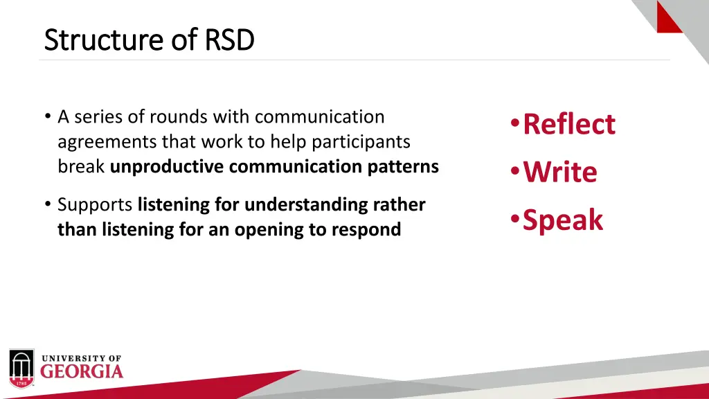 structure of rsd structure of rsd