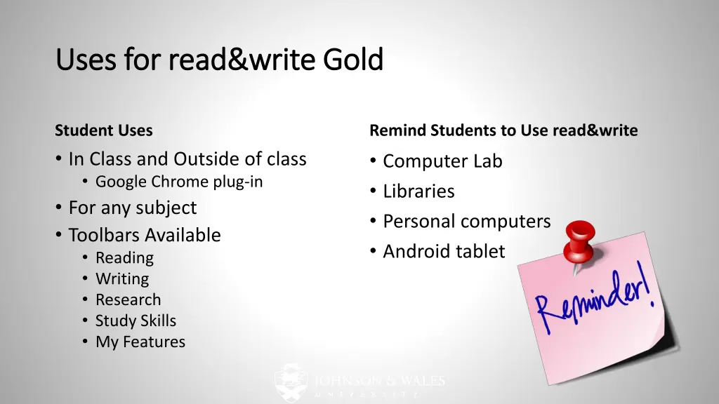 uses for uses for read write read write gold