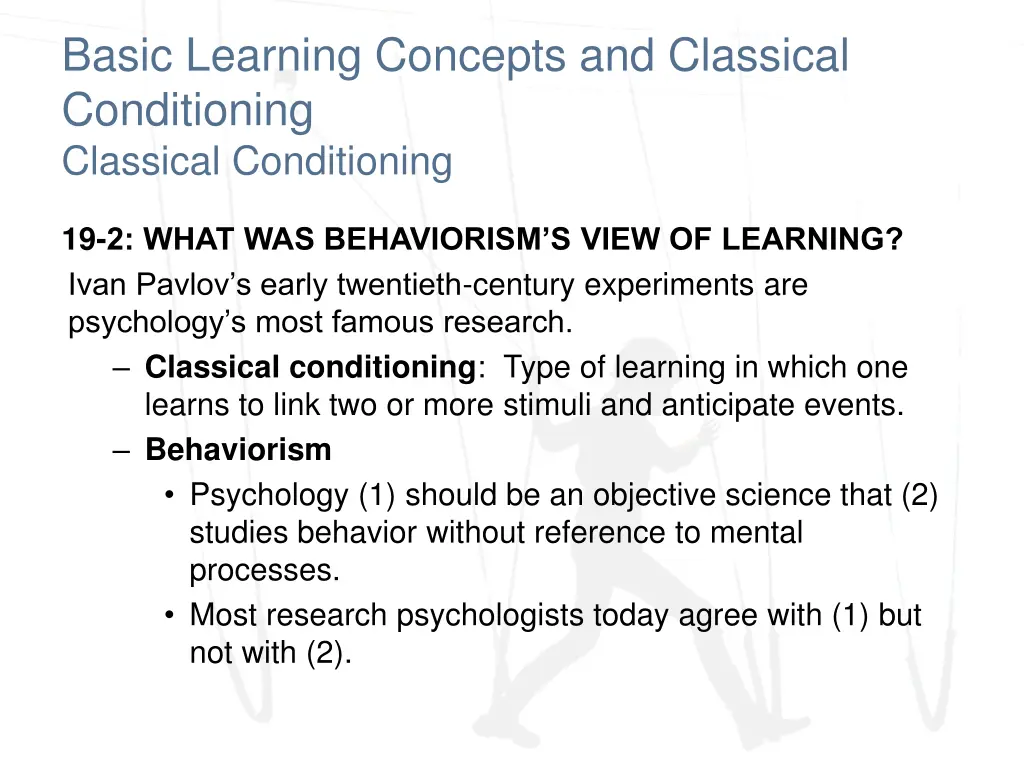 basic learning concepts and classical 2