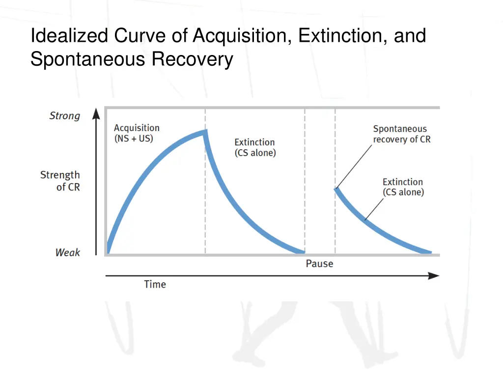 idealized curve of acquisition extinction