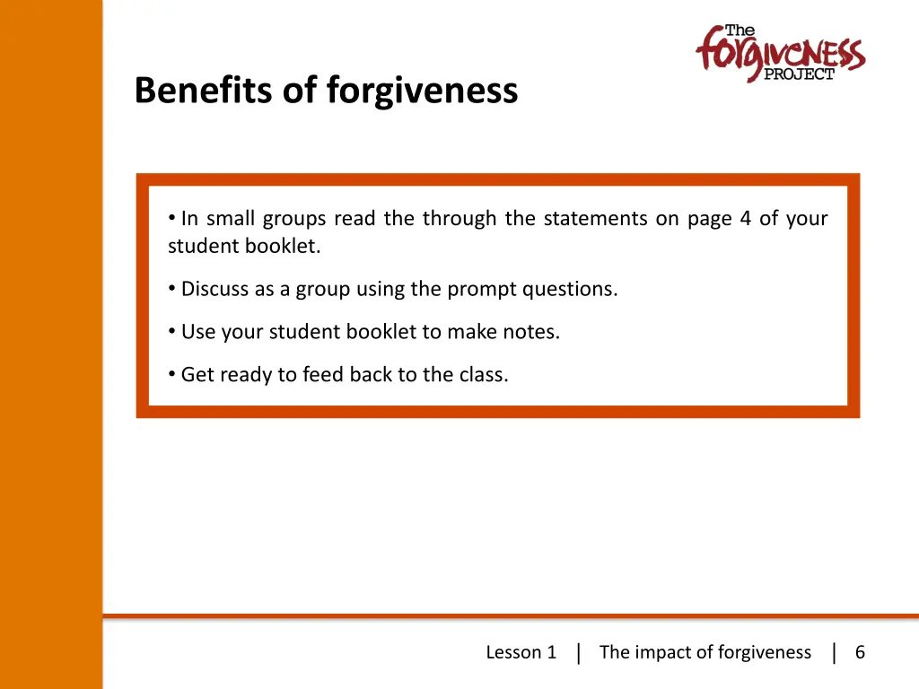 benefits of forgiveness