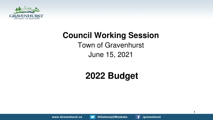 council working session town of gravenhurst june