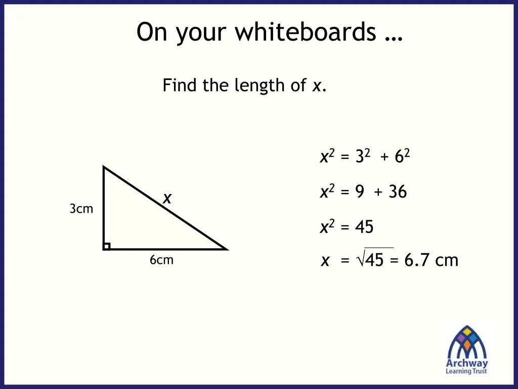 on your whiteboards 3