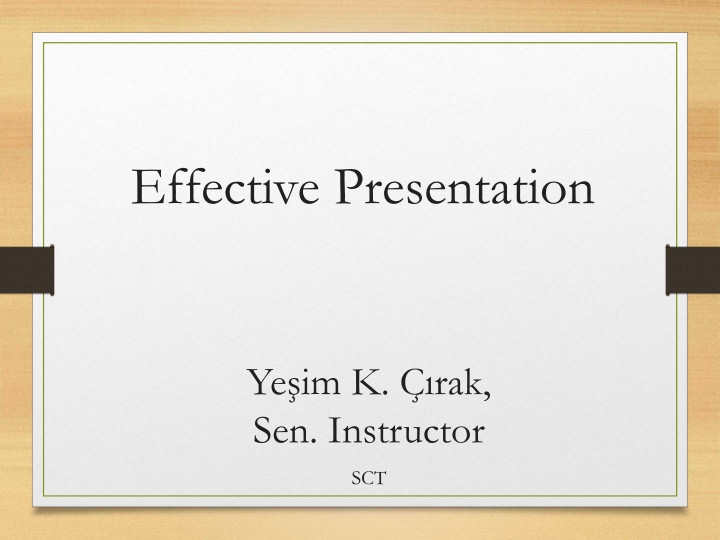 effective presentation