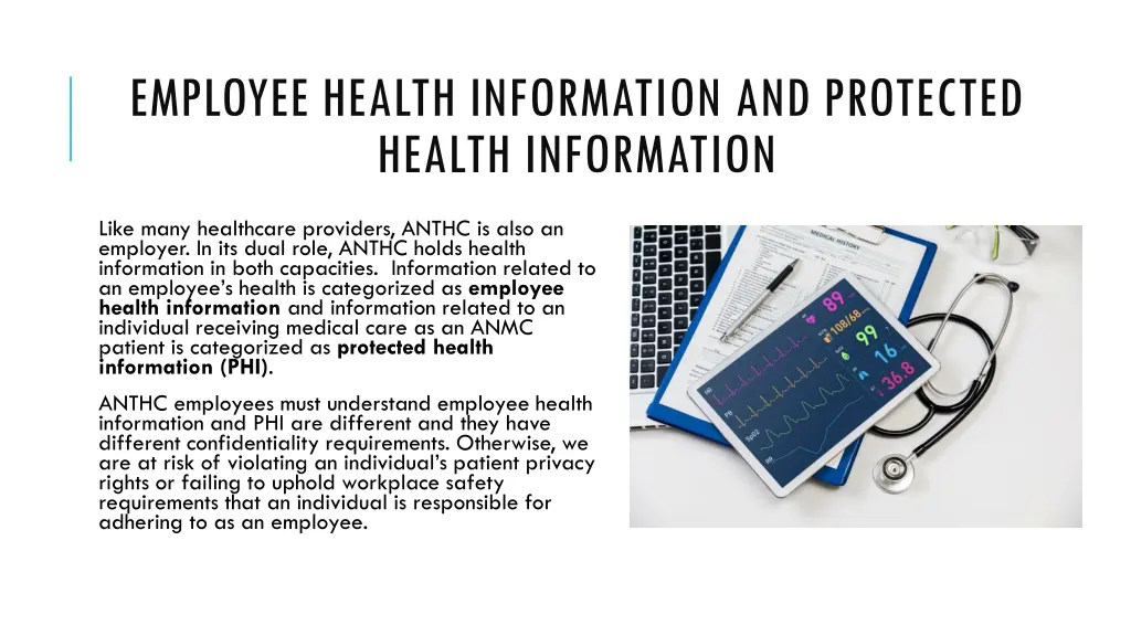 employee health information and protected health