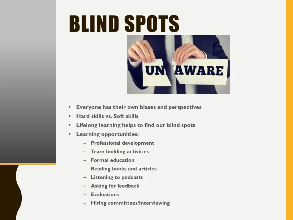 blind spots