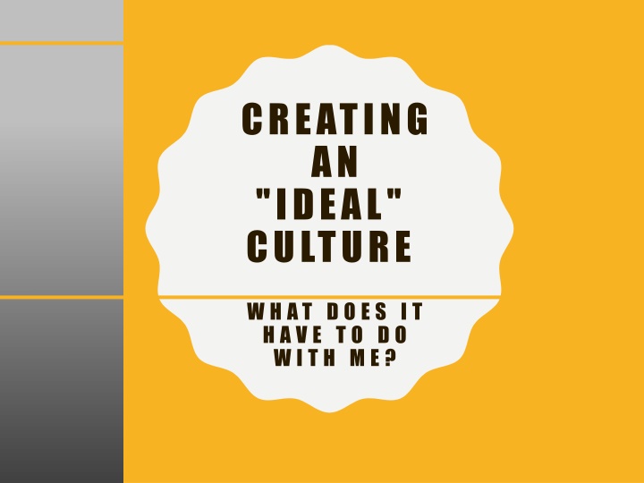 creating an ideal culture