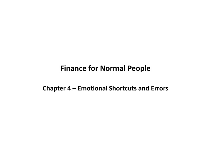 finance for normal people