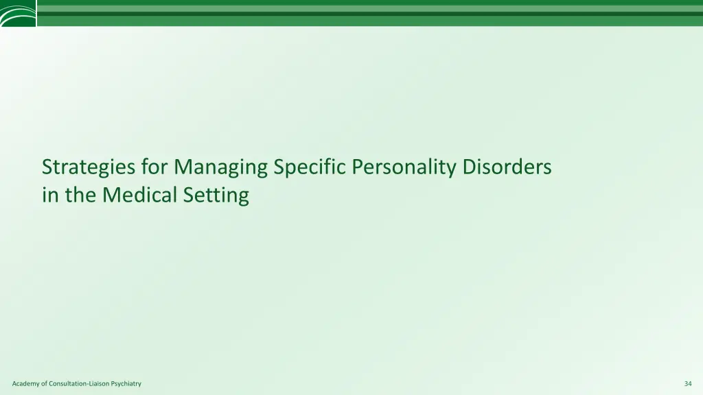 strategies for managing specific personality