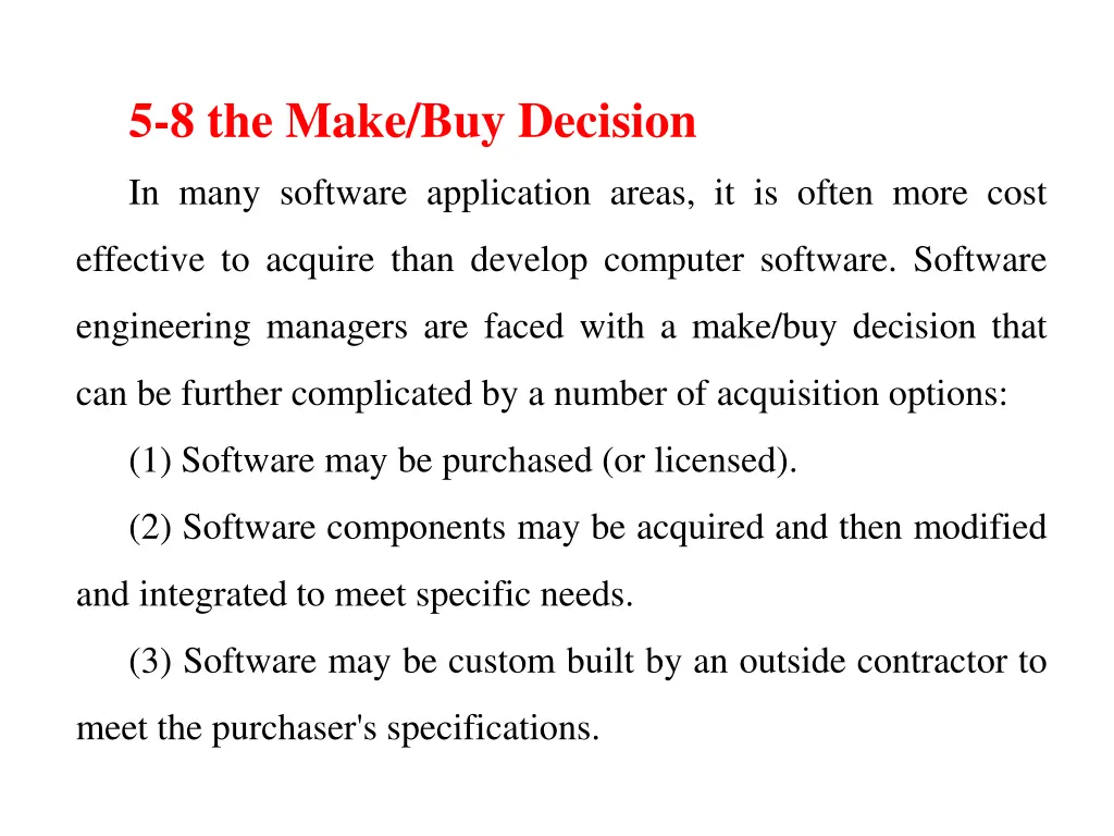 5 8 the make buy decision