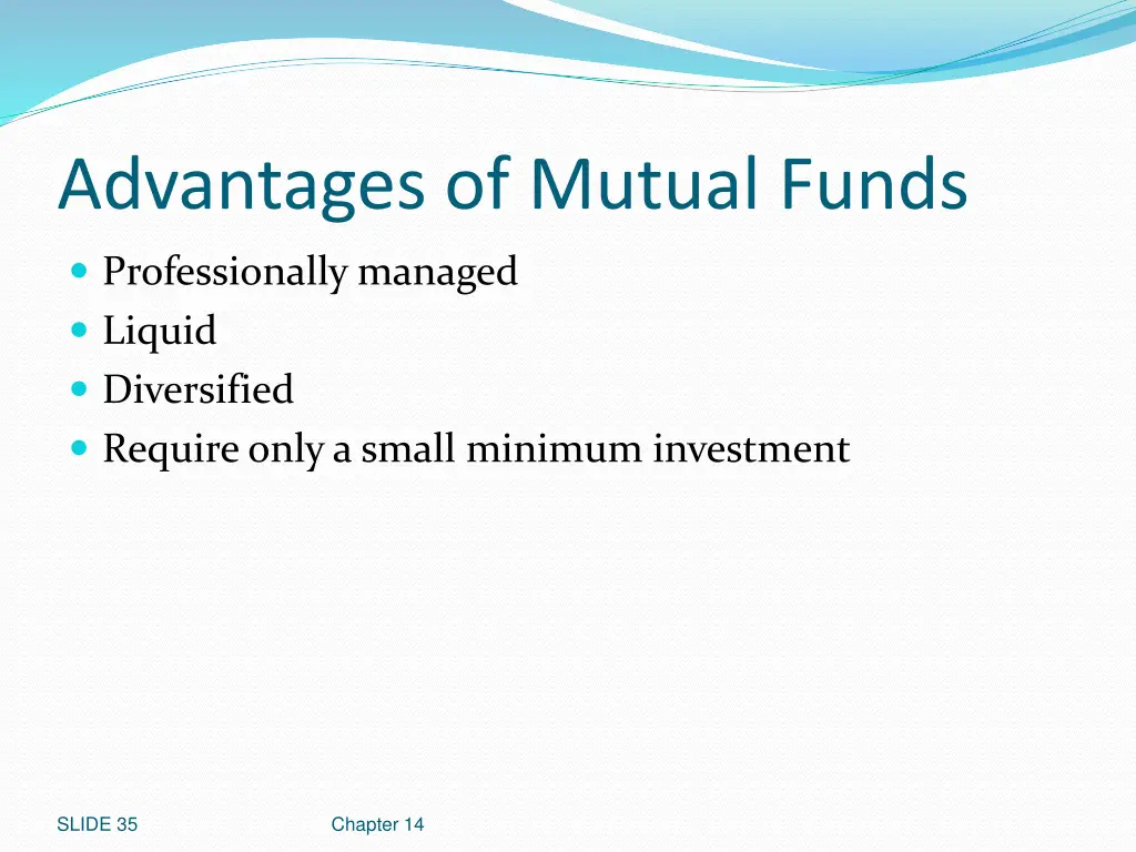 advantages of mutual funds