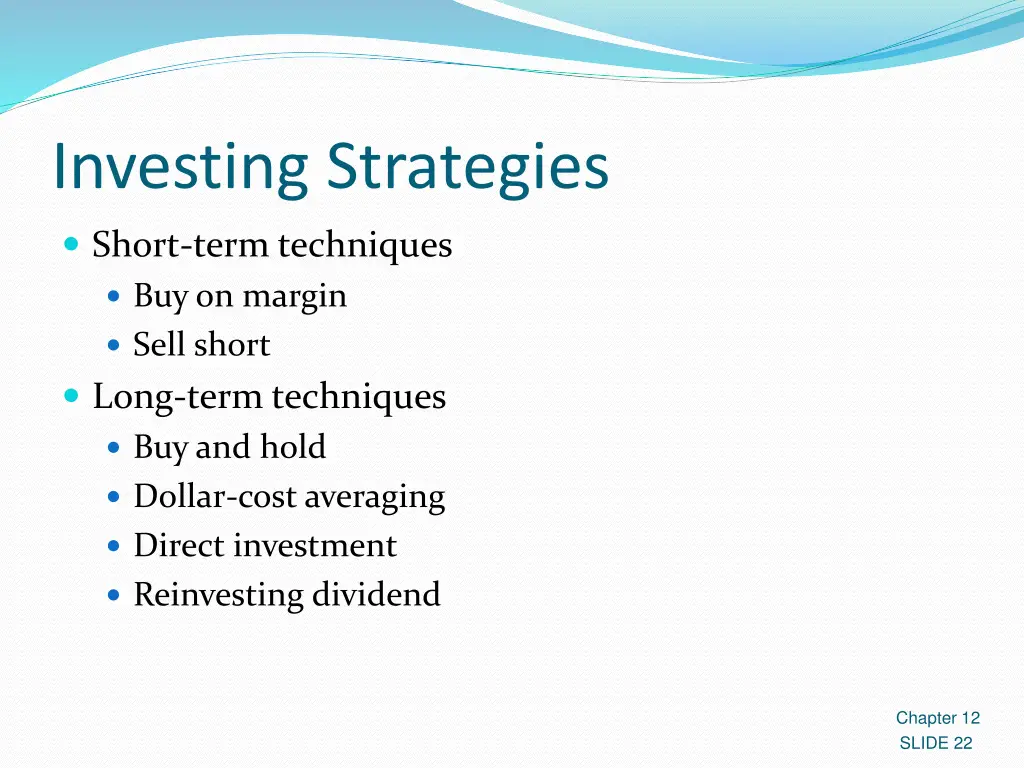 investing strategies