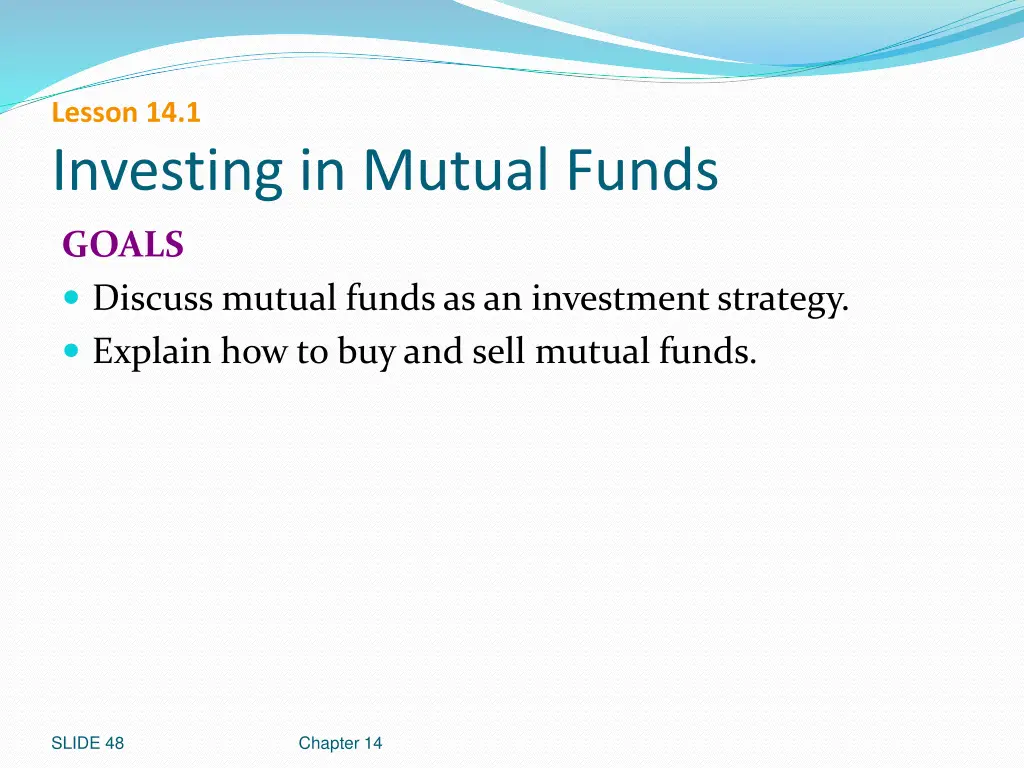 lesson 14 1 investing in mutual funds 1