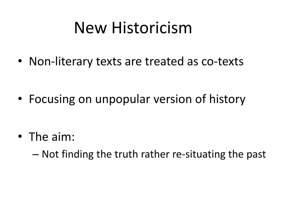 new historicism 2