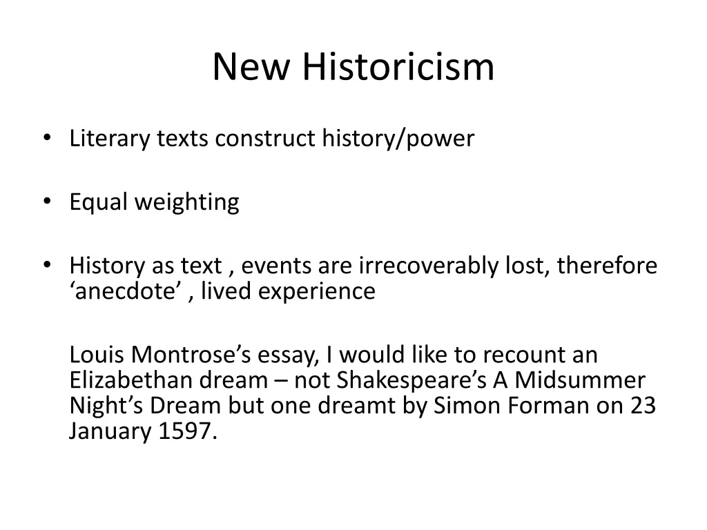 new historicism 3