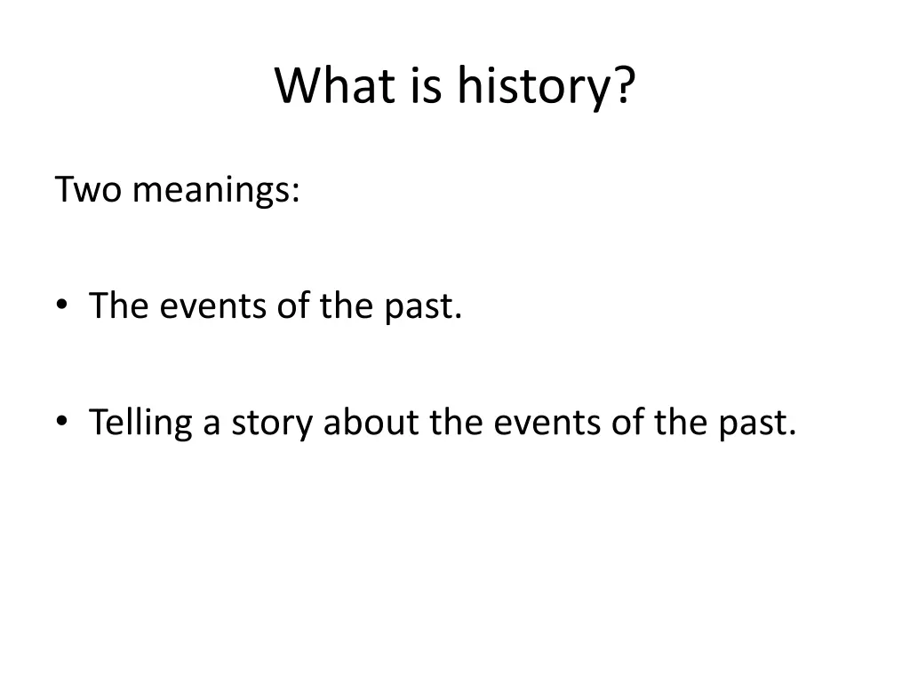 what is history