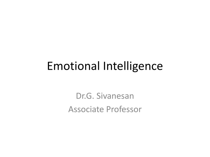 emotional intelligence