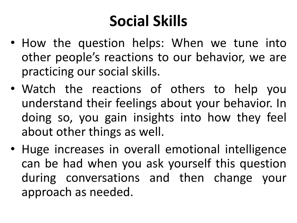 social skills 1