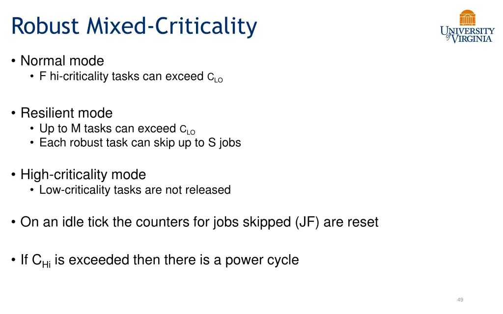 robust mixed criticality