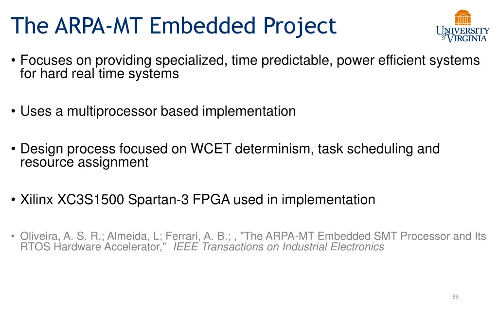 the arpa mt embedded project