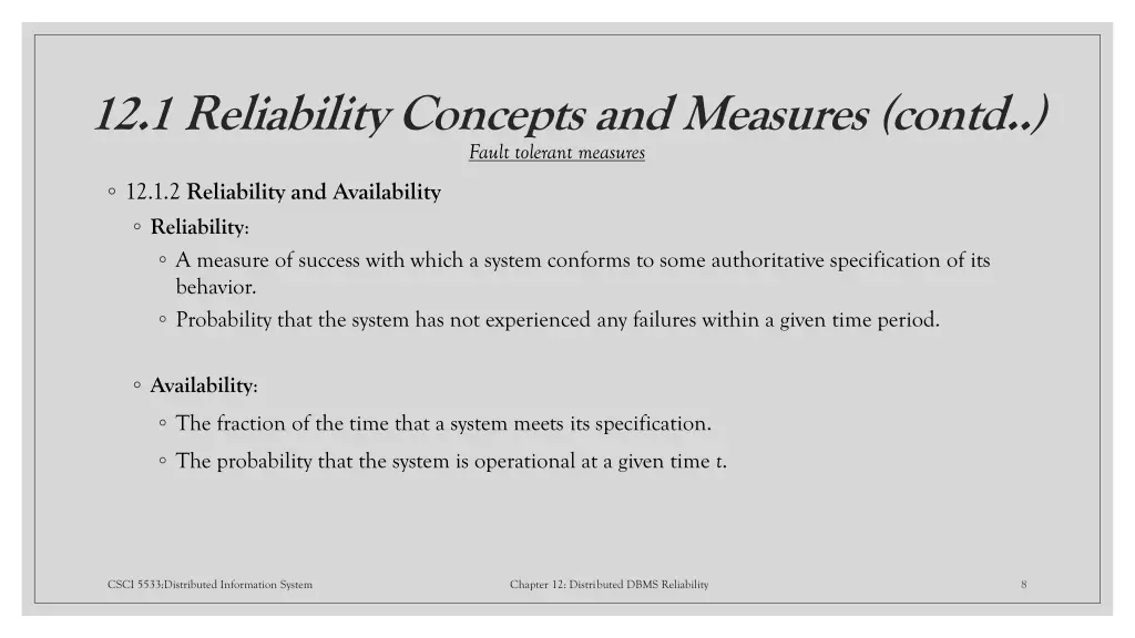 12 1 reliability concepts and measures contd 3