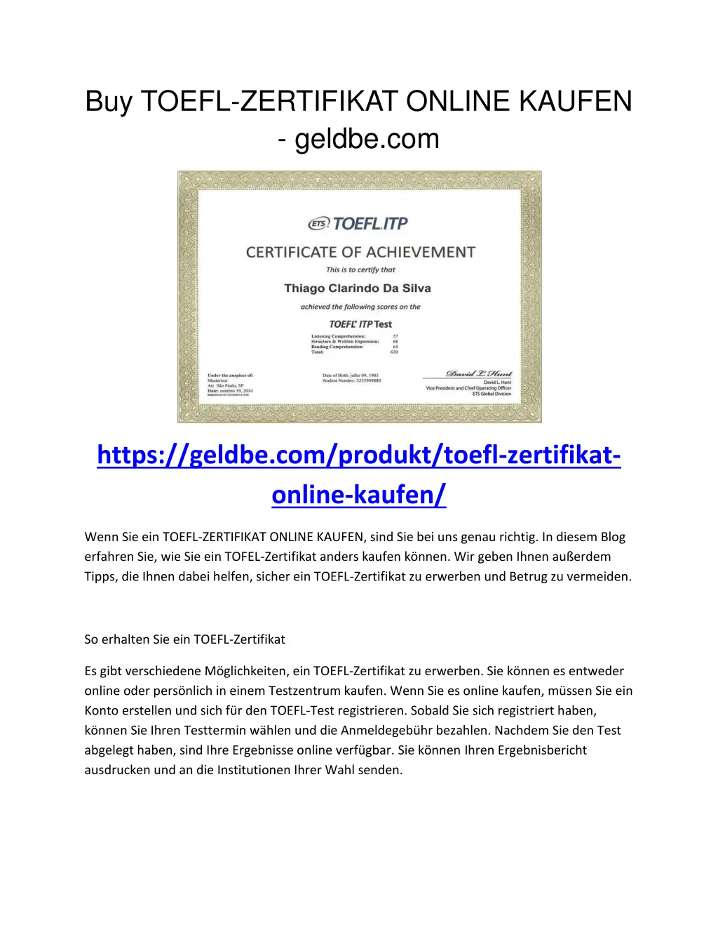 buy toefl zertifikat online kaufen geldbe com