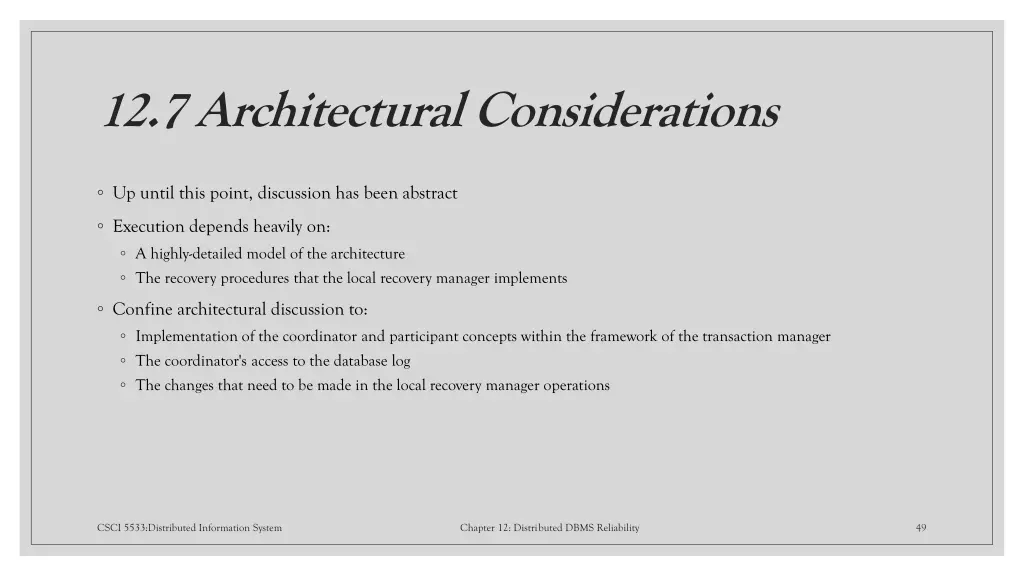 12 7 architectural considerations