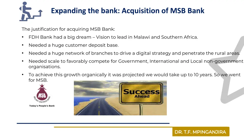 expanding the bank acquisition of msb bank