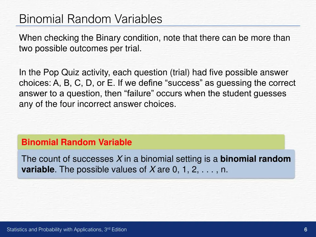 binomial random variables 2