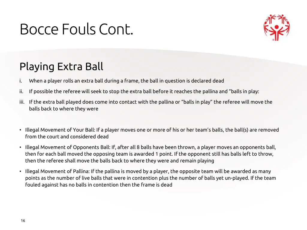 bocce fouls cont